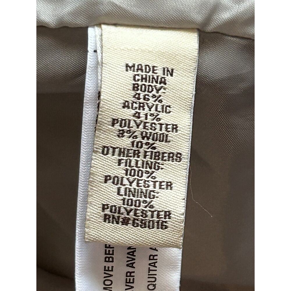 Ruff Hewn Women's Size M Warm Thick Gray+Pink Southwestern Print Puffer Vest - Picture 4 of 16